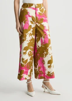 Liu Jo Pantalón palazzo de flores-Mujer Pantalones