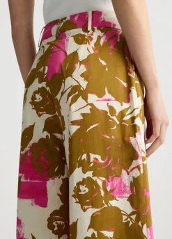 Liu Jo Pantalón palazzo de flores-Mujer Pantalones