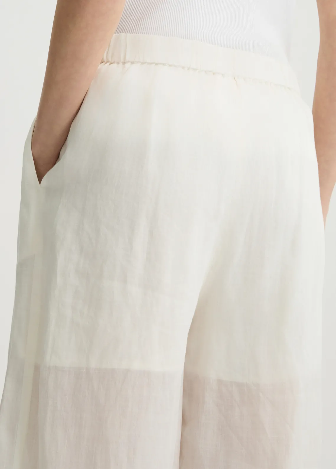 Liu Jo Pantalón palazzo de ramio-Mujer Pantalones