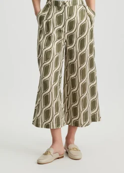 Liu Jo Pantalón palazzo de ramio-Mujer Pantalones