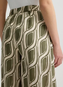 Liu Jo Pantalón palazzo de ramio-Mujer Pantalones
