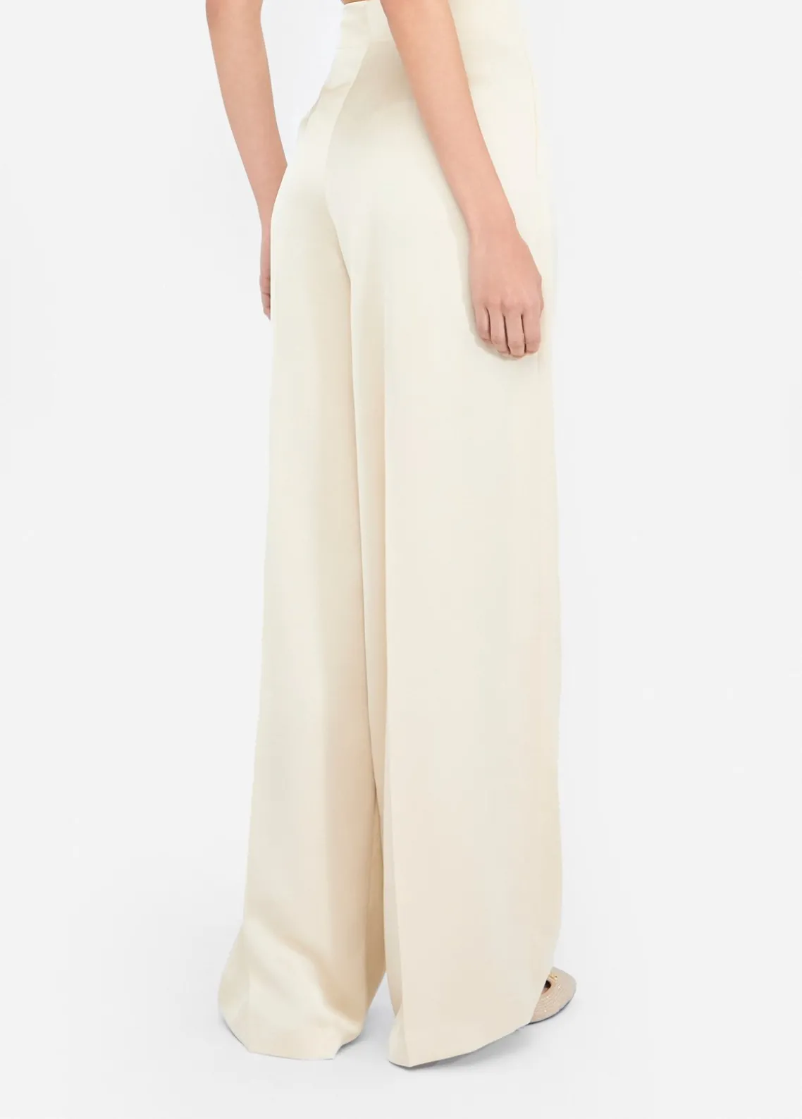 Liu Jo Pantalón palazzo de raso-Mujer Pantalones