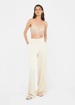 Liu Jo Pantalón palazzo de raso-Mujer Pantalones