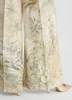 Liu Jo Pantalón palazzo de sarga estampado-Mujer Pantalones|Ceremonia