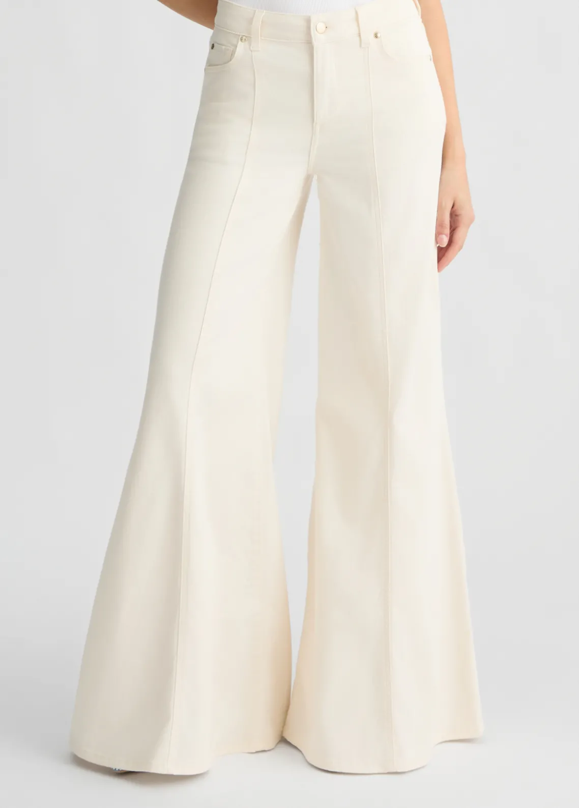 Liu Jo Pantalón pata de elefante de talle alto-Mujer Pantalones