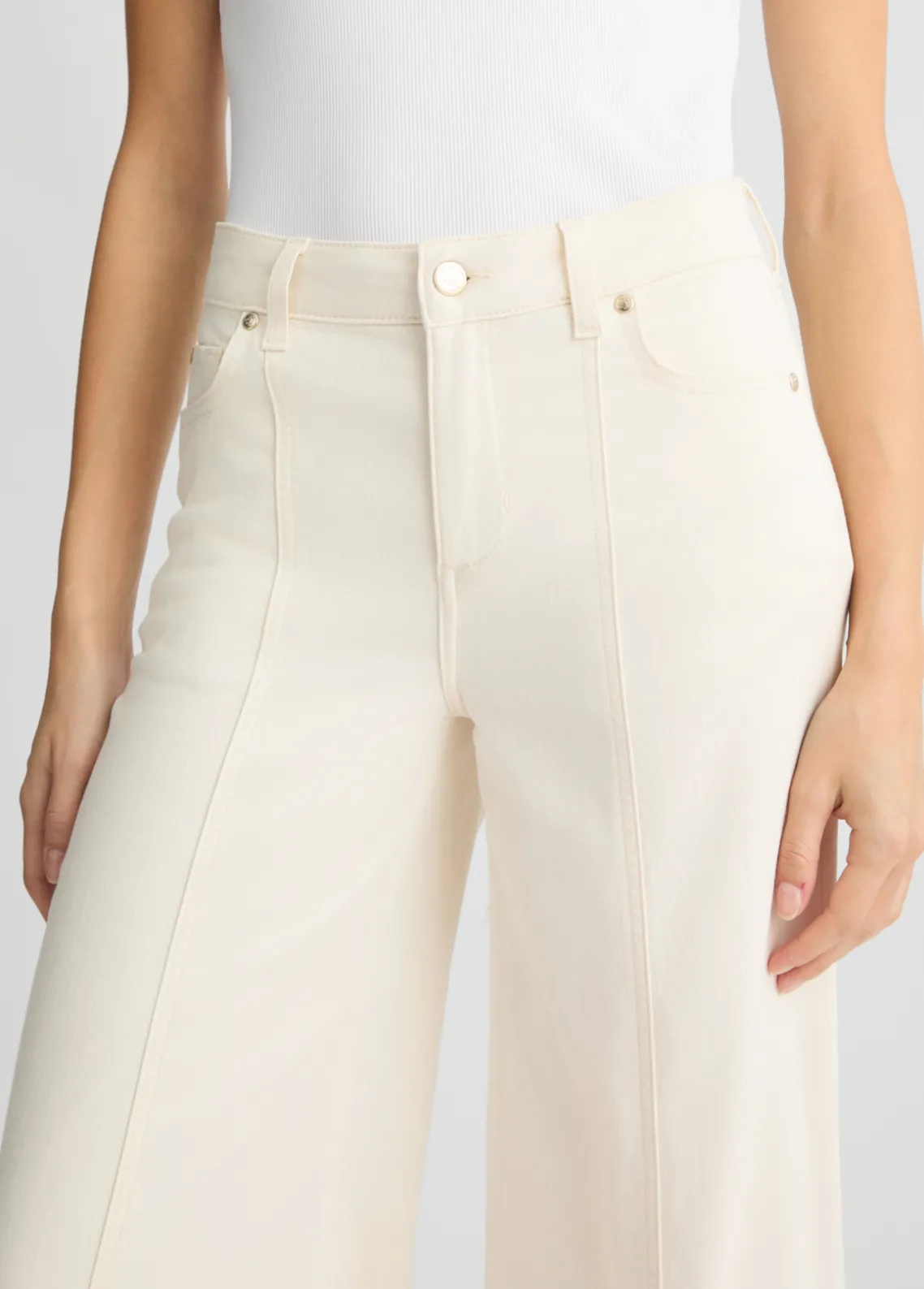 Liu Jo Pantalón pata de elefante de talle alto-Mujer Pantalones