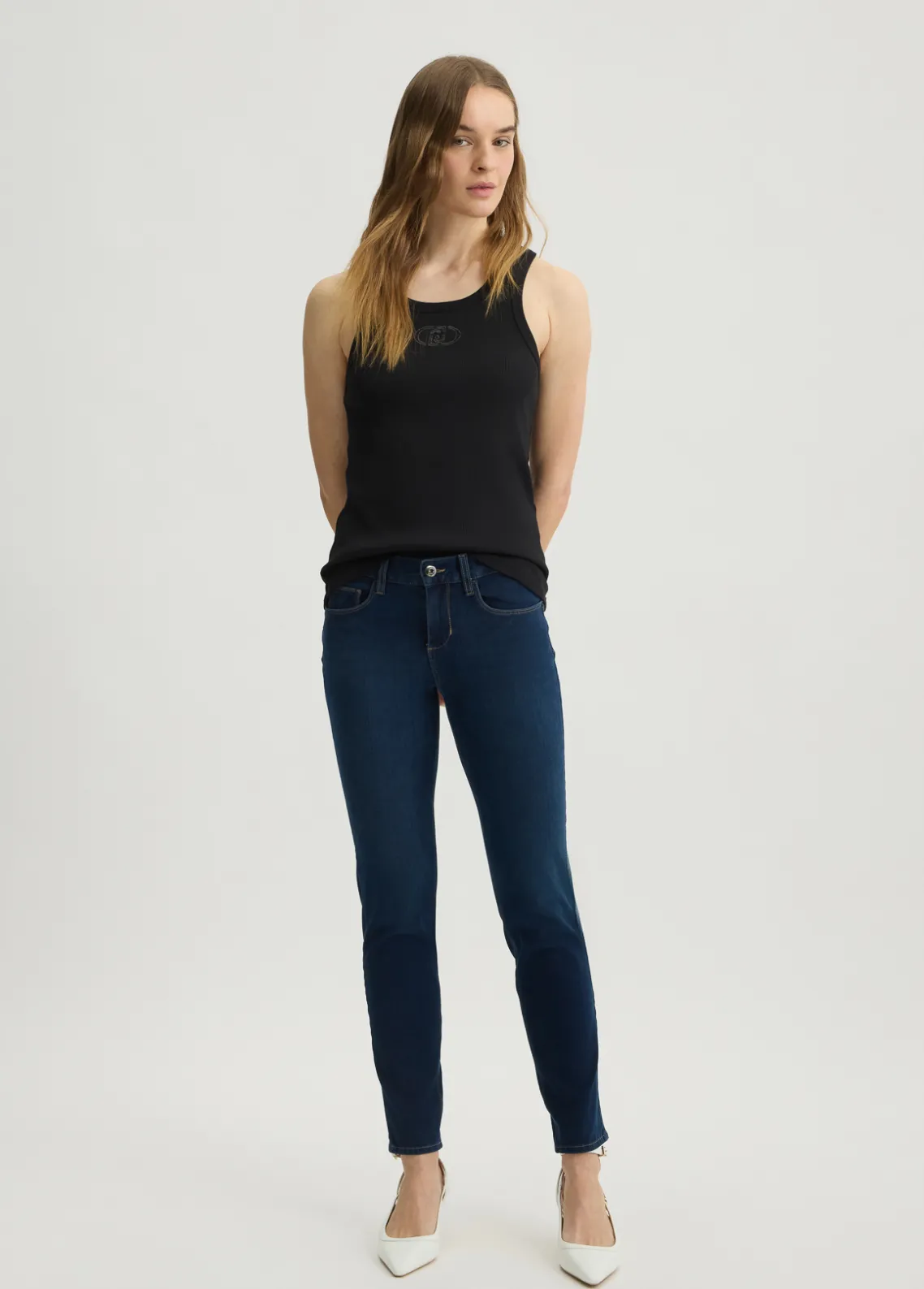Liu Jo Pantalón pitillo Bottom Up-Mujer Vaqueros Pitillo
