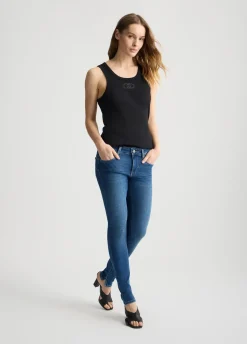 Liu Jo Pantalón pitillo Bottom Up-Mujer Vaqueros Pitillo