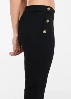 Liu Jo Pantalón pitillo con botones-Mujer Pantalones|Tailleur