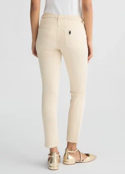 Liu Jo Pantalón pitillo con cinturón-Mujer Pantalones