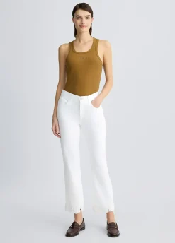 Liu Jo Pantalón recto con bordado de crochet-Mujer Pantalones