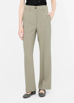 Liu Jo Pantalón recto de gabardina-Mujer Pantalones