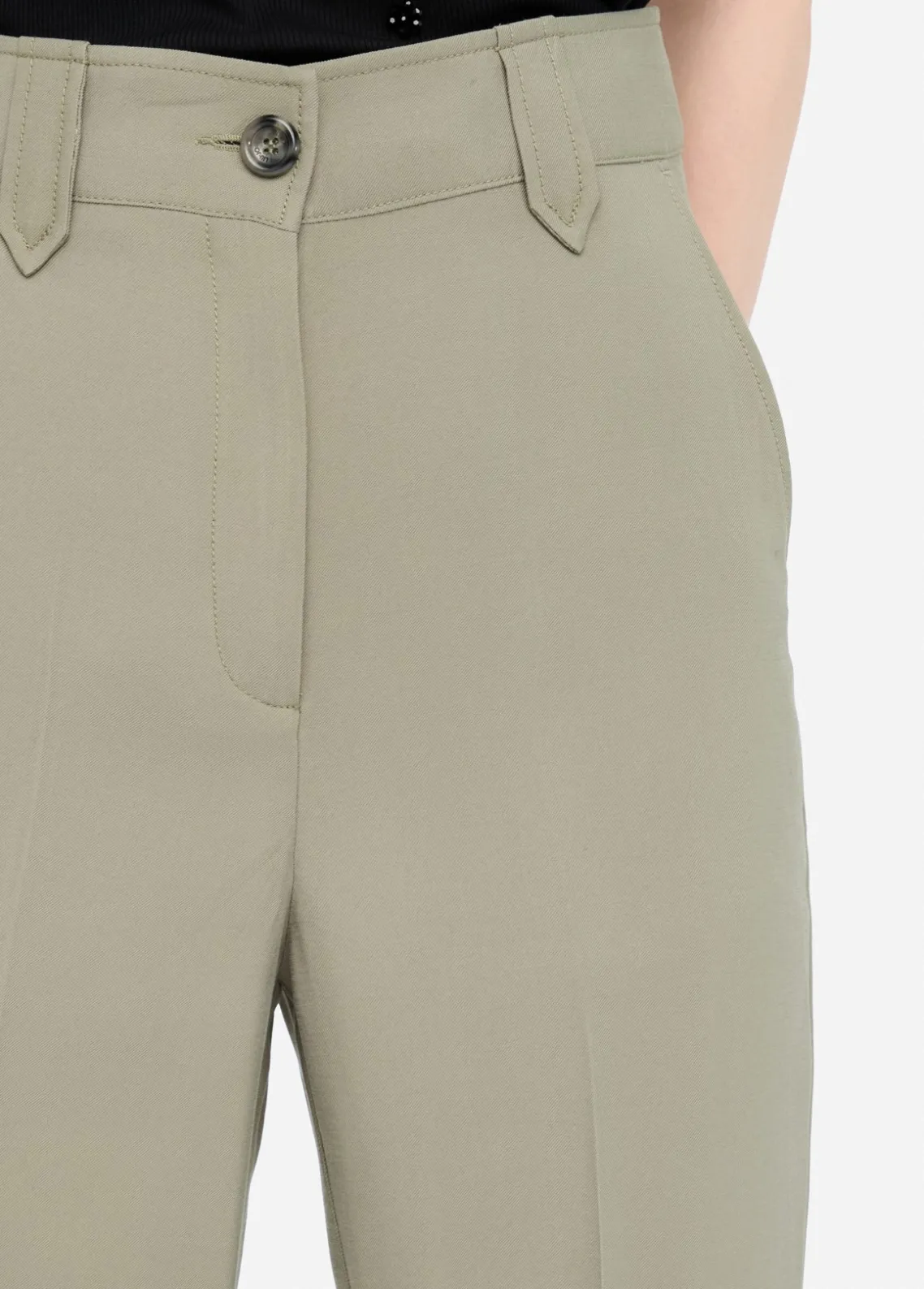 Liu Jo Pantalón recto de gabardina-Mujer Pantalones