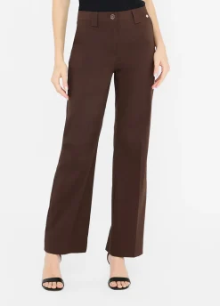 Liu Jo Pantalón recto de popelina-Mujer Pantalones