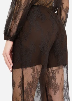 Liu Jo Pantalón suave de encaje-Mujer Pantalones