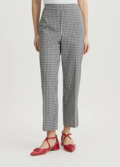Liu Jo Pantalón tobillero a cuadros-Mujer Pantalones|Tailleur
