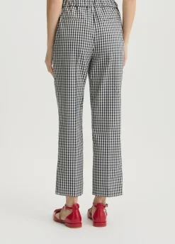 Liu Jo Pantalón tobillero a cuadros-Mujer Pantalones|Tailleur