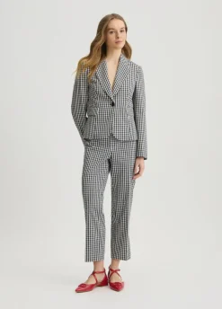 Liu Jo Pantalón tobillero a cuadros-Mujer Pantalones|Tailleur