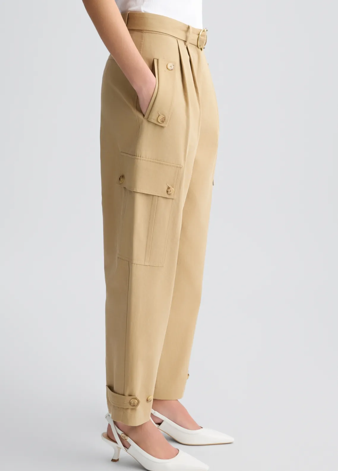 Liu Jo Pantalón tobillero cargo-Mujer Pantalones
