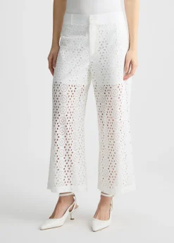 Liu Jo Pantalón tobillero con bordados-Mujer Pantalones
