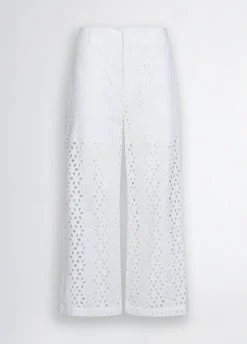 Liu Jo Pantalón tobillero con bordados-Mujer Pantalones