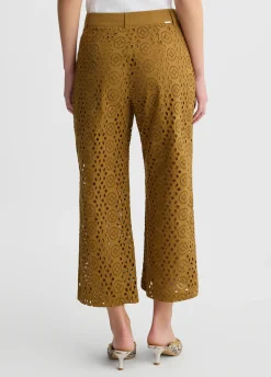 Liu Jo Pantalón tobillero con bordados-Mujer Pantalones
