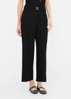Liu Jo Pantalón tobillero con cinturón-Mujer Pantalones