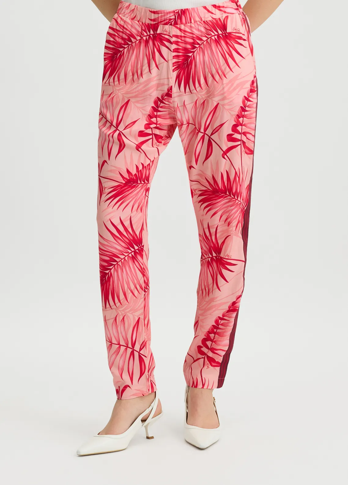 Liu Jo Pantalón tobillero con estampado-Mujer Moda Baño|Pantalones