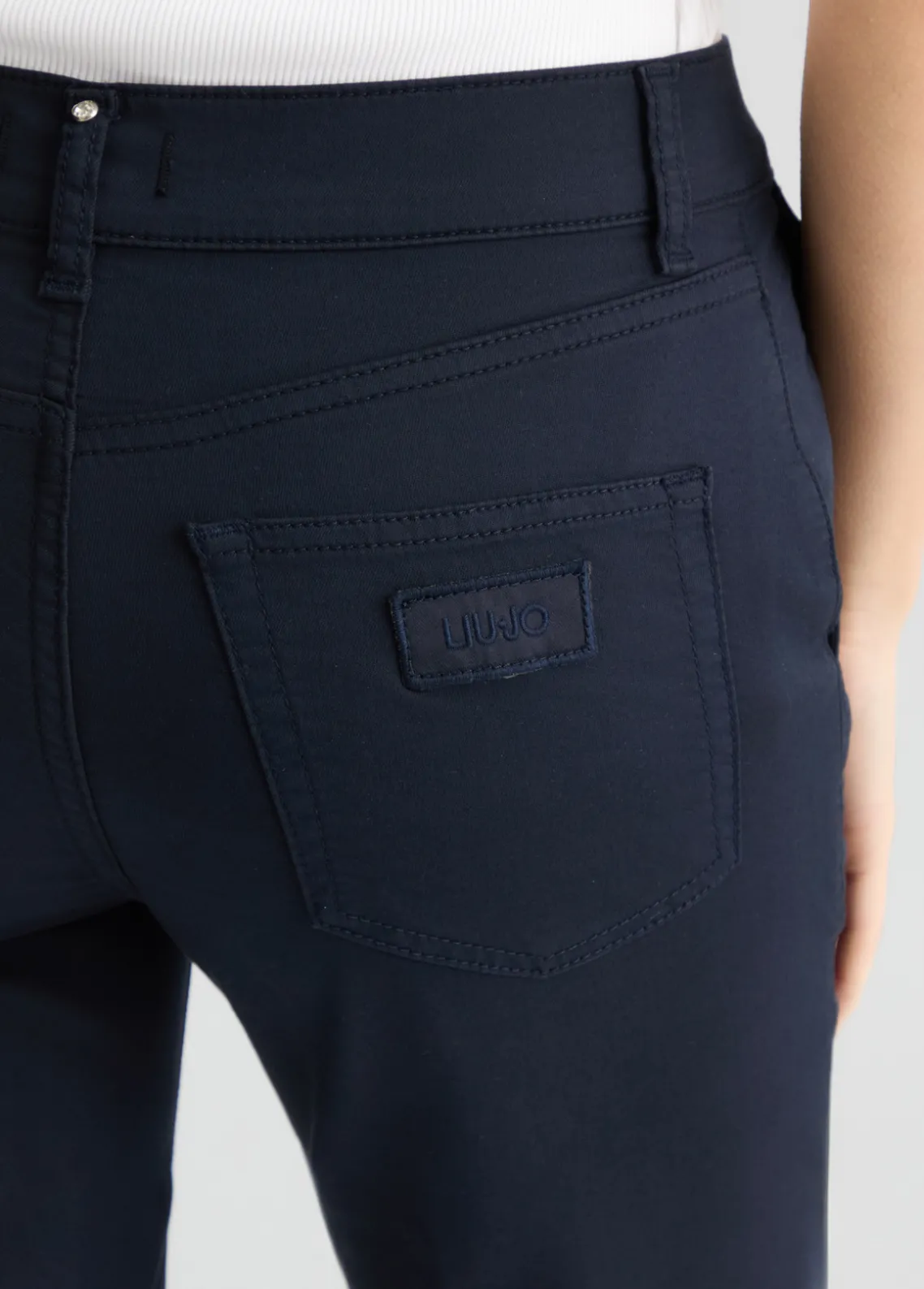 Liu Jo Pantalón tobillero de talle alto-Mujer Pantalones