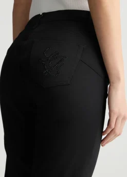 Liu Jo Pantalón tobillero de talle alto-Mujer Pantalones