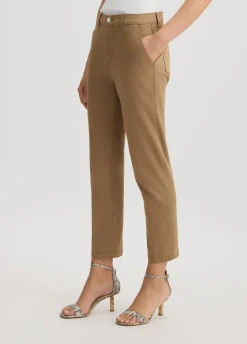 Liu Jo Pantalón tobillero de talle alto-Mujer Pantalones