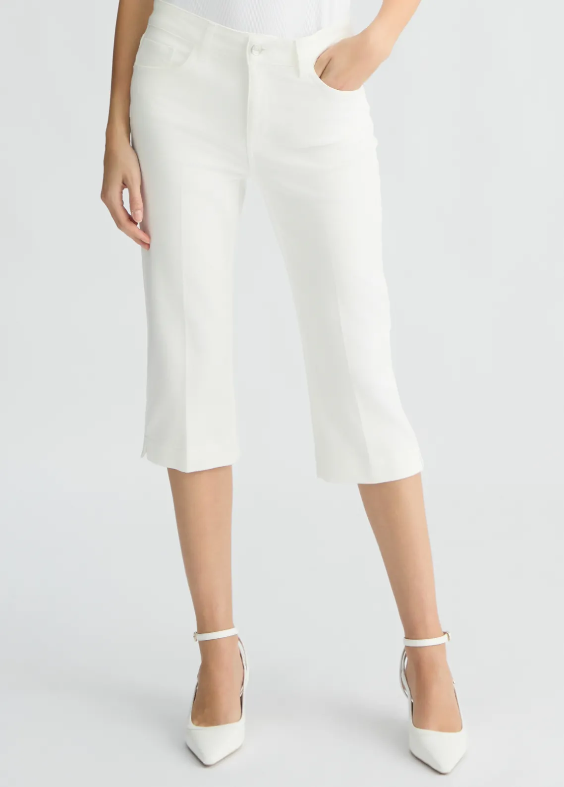 Liu Jo Pantalón vaquero Capri-Mujer Pantalones