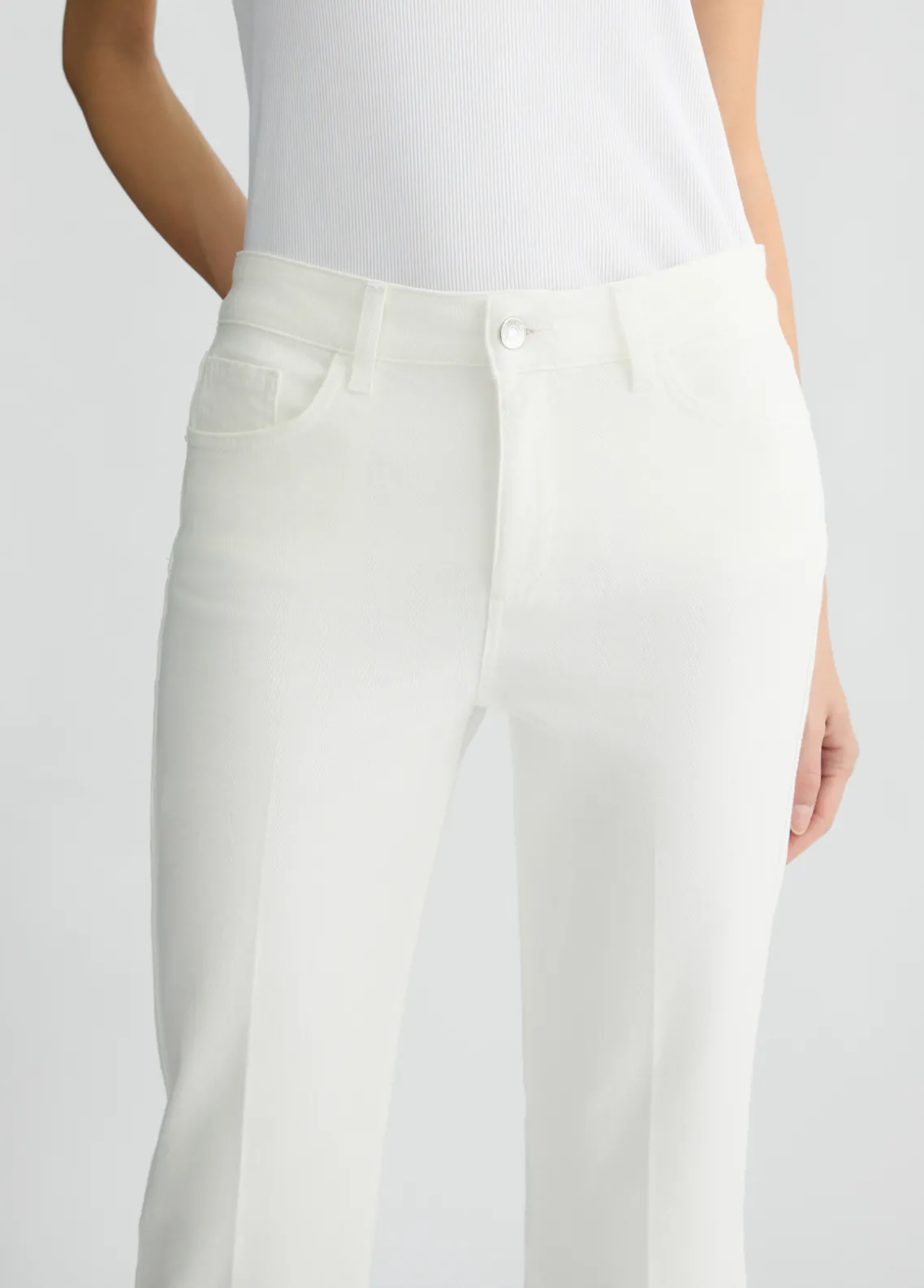 Liu Jo Pantalón vaquero Capri-Mujer Pantalones