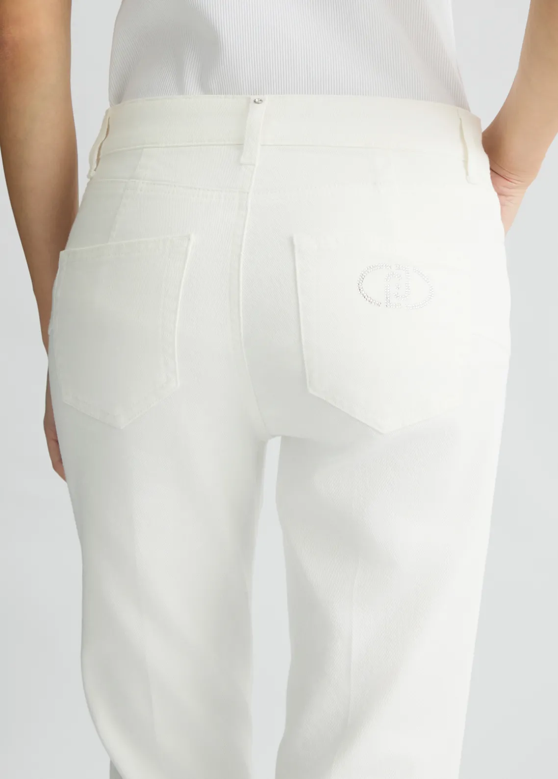 Liu Jo Pantalón vaquero Capri-Mujer Pantalones
