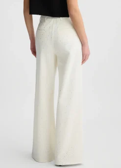 Liu Jo Pantalones acampanados con strass-Mujer Pantalones