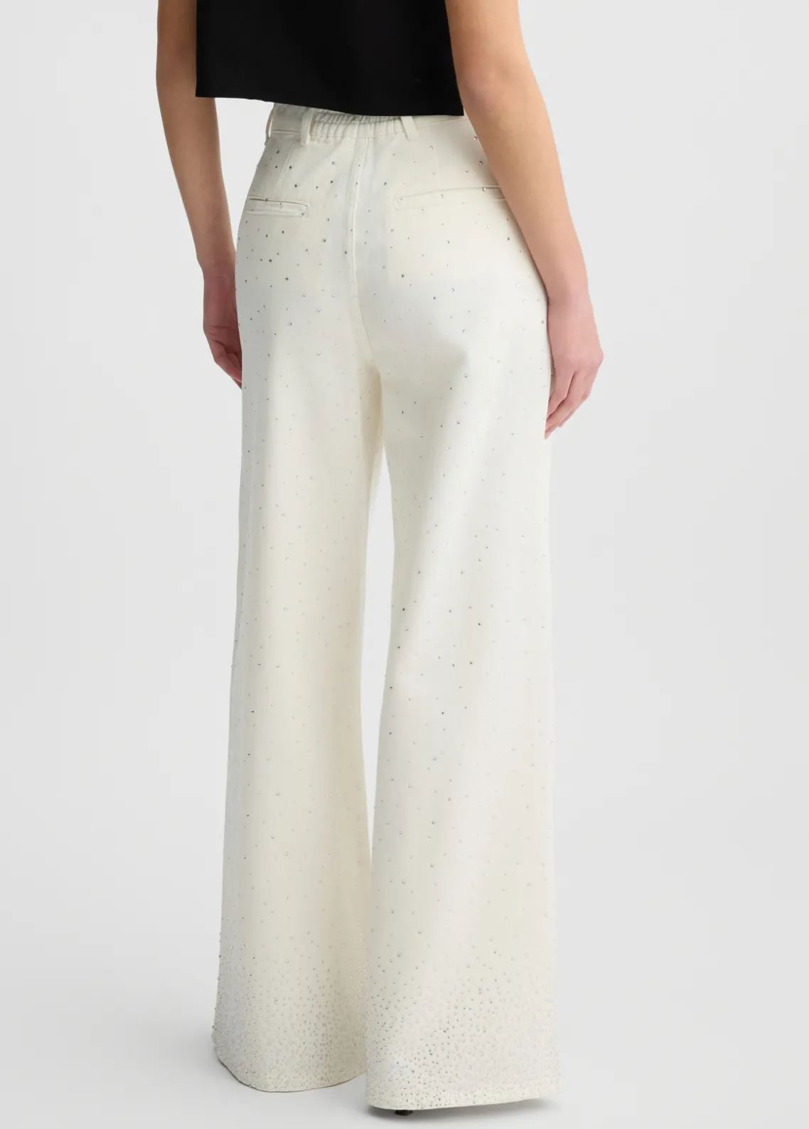 Liu Jo Pantalones acampanados con strass-Mujer Pantalones