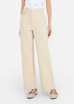 Liu Jo Pantalones chinos de algodón-Mujer Pantalones