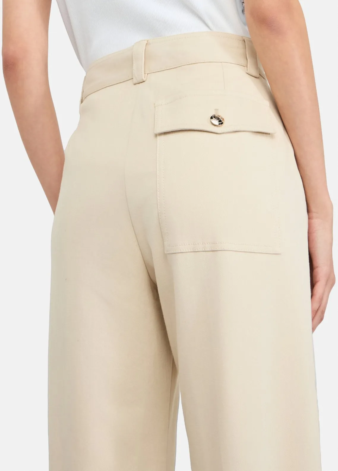 Liu Jo Pantalones chinos de algodón-Mujer Pantalones