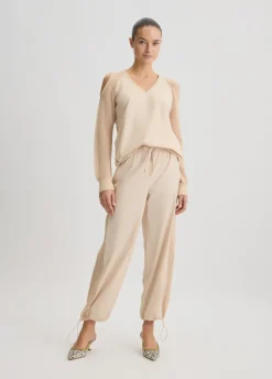 Liu Jo Pantalones con inserto de malla-Mujer Ropa Deportiva|Pantalones
