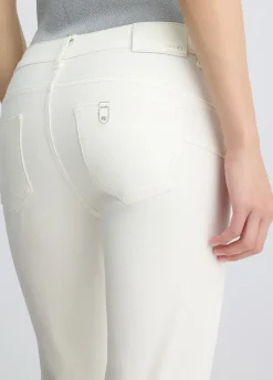 Liu Jo Pantalones cropped con vuelta-Mujer Pantalones