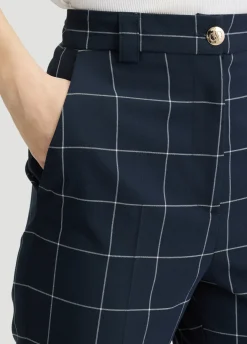 Liu Jo Pantalones de cuadros ajustados-Mujer Pantalones|Tailleur
