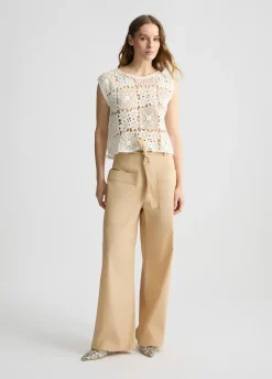 Liu Jo Pantalones de popelina-Mujer Pantalones