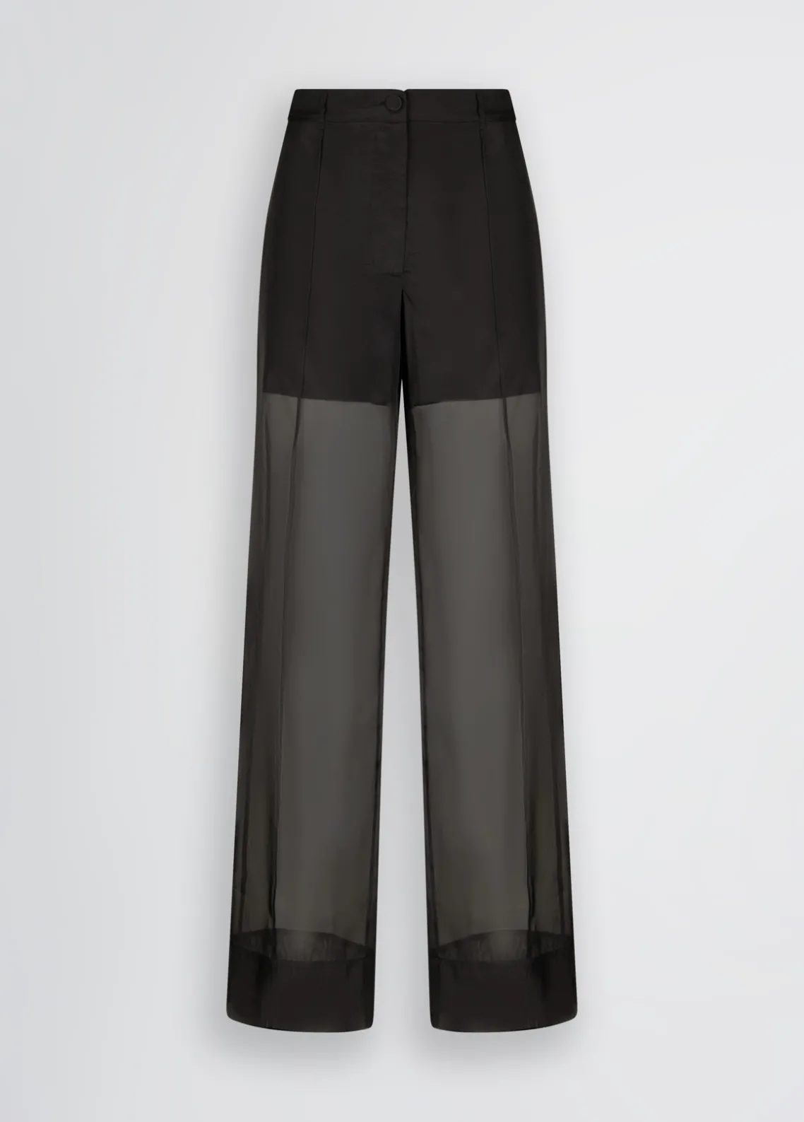 Liu Jo Pantalones rectos de organza-Mujer Pantalones|Tailleur