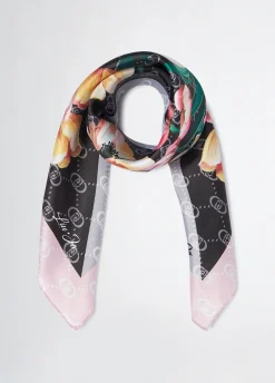 Liu Jo Pañuelo con esquina floral-Mujer Bufandas Y Pañuelos