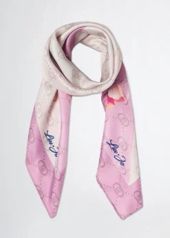 Liu Jo Pañuelo con esquina floral-Mujer Bufandas Y Pañuelos