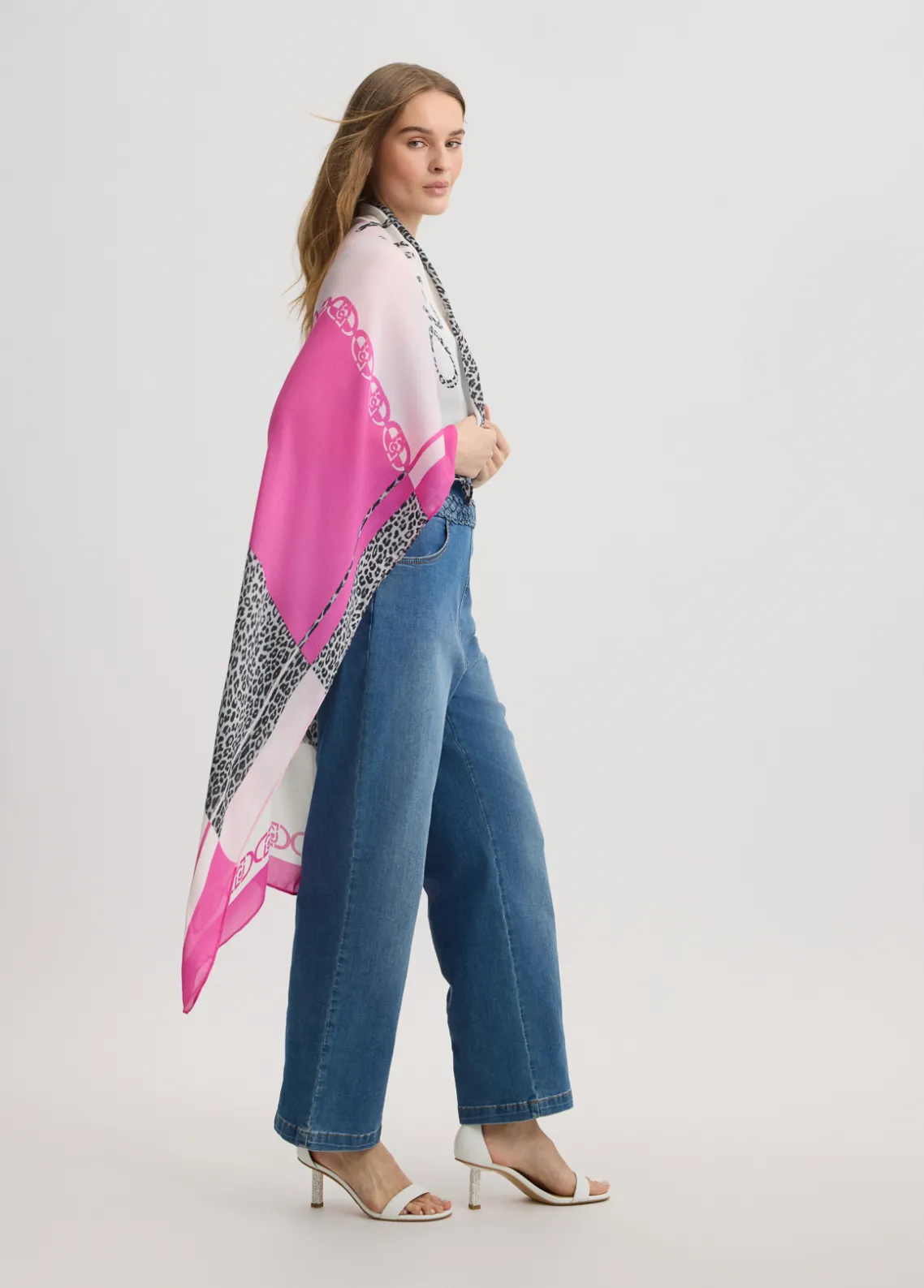 Liu Jo Pañuelo con estampado animal-Mujer Bufandas Y Pañuelos
