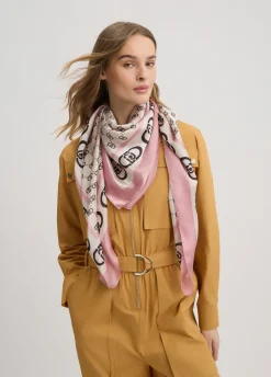 Liu Jo Pañuelo con logotipo-Mujer Bufandas Y Pañuelos