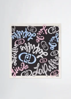 Liu Jo Pañuelo con logotipo-Mujer Bufandas Y Pañuelos