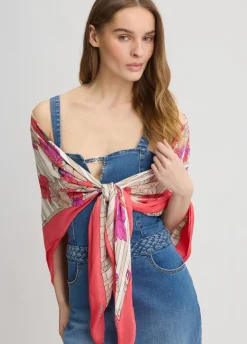 Liu Jo Pañuelo Floral-Mujer Bufandas Y Pañuelos