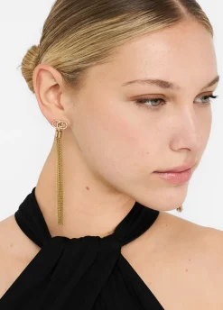 Liu Jo Pendientes con borlas metálicas-Mujer Joyas